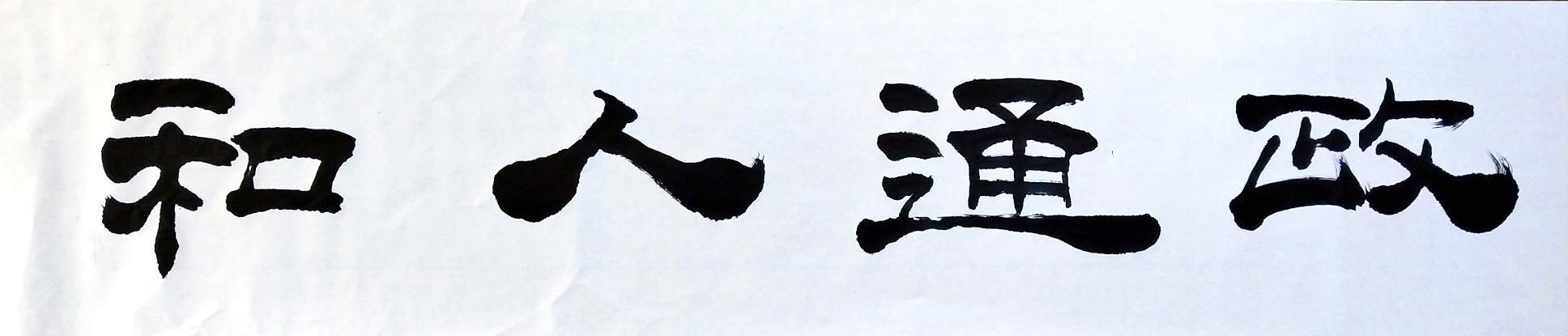 《墨雨堂书法》(政通人和)