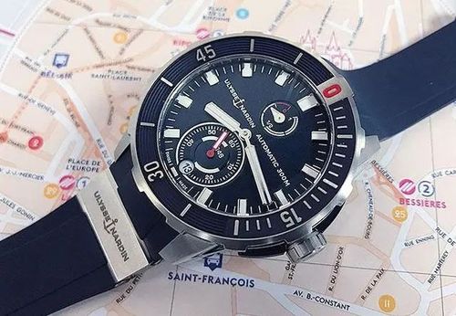 雅典表diver chronometer潜水天文台腕表