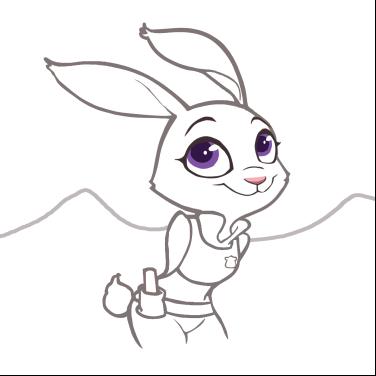 杰克朱迪简笔画