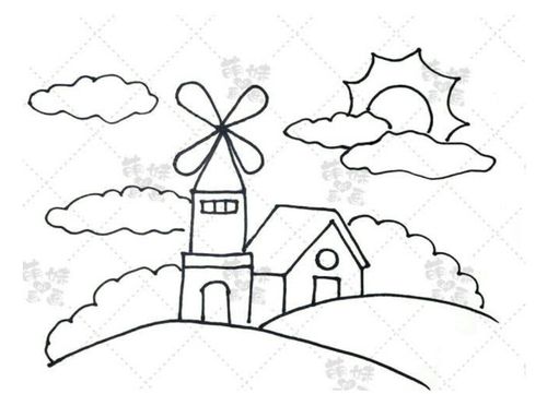 风景画简笔画(上)