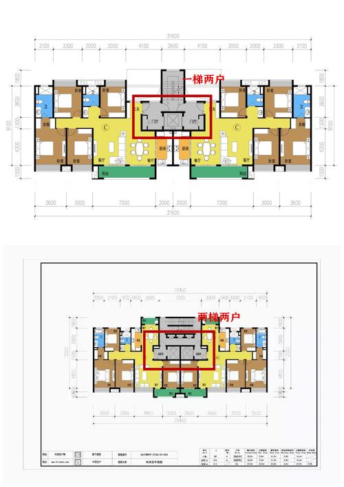 一整层住只有两户人家,空间宽敞舒适,如果一定要对比,那么两梯两户