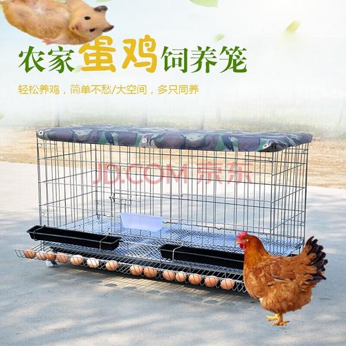 [京选推荐]鸡笼养鸡笼家用蛋鸡笼大号家禽养殖笼折叠鸡笼子鸡鸭自动