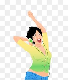 卡通听图片大全