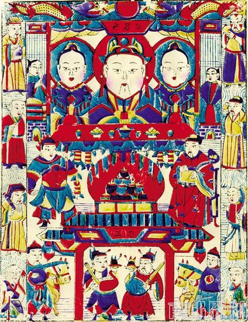 传统年画 灶王爷