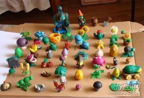 《植物大战僵尸》橡皮泥模型欣赏