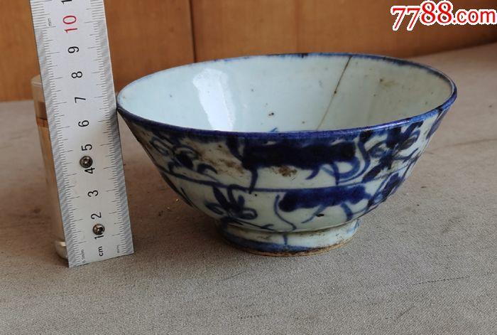 青花碗_价格10元【千佛阁古董神像店】_第1张