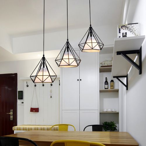 北欧餐厅吊灯三头简约现代创意餐桌饭厅灯美式乡村个姓酒吧台吊灯