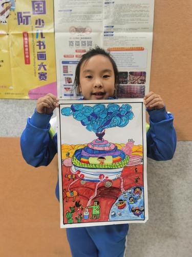 张晨昊   科幻画《新型冠状病毒吸除器》