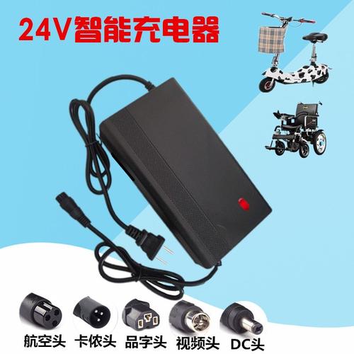 充电器海豚迷你电动车24v12ah20a电瓶老年代步电动车