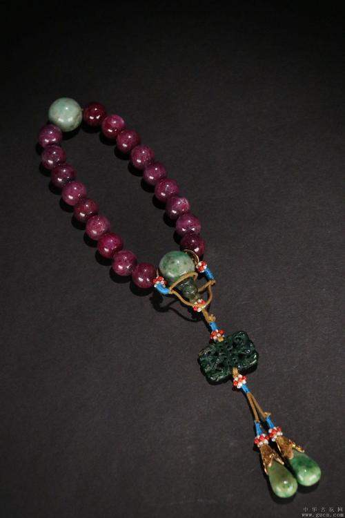 【天然红宝石十八子手持】