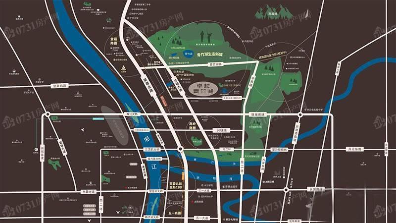 新房网 开福区 卓越青竹湖