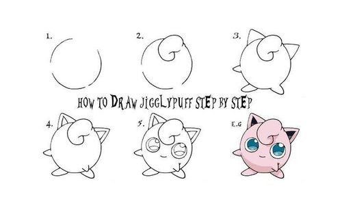 教小朋友画胖丁-神奇宝贝简笔画教程