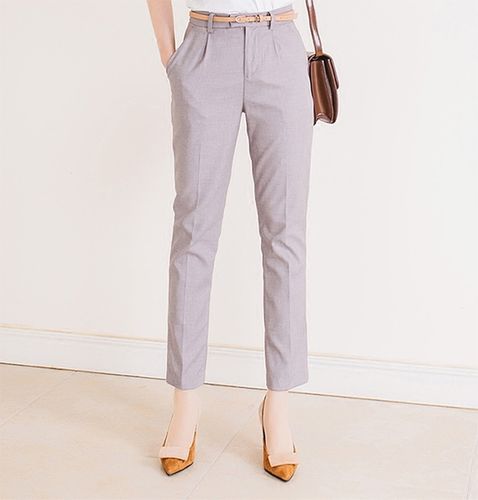 经典女士西裤九分休闲裤薄款春夏新款烟管裤