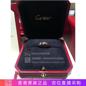 卡地亚戒指男女经典款正品代购情侣love结婚18k玫瑰金钻对戒