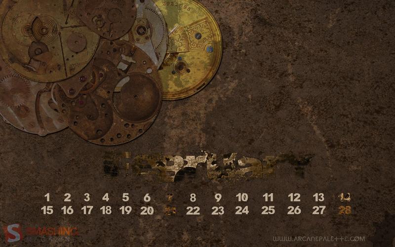 2010年2月份月历 壁纸1680x1050第6张桌面