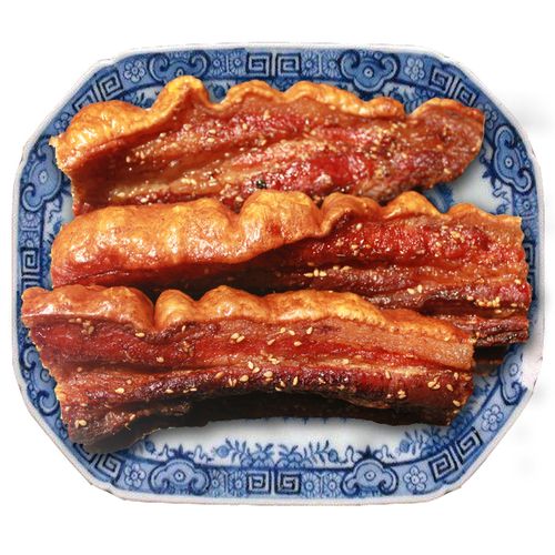 脆皮五花烤肉烤猪肉类熟食五香麻辣辣味美食水果罐头