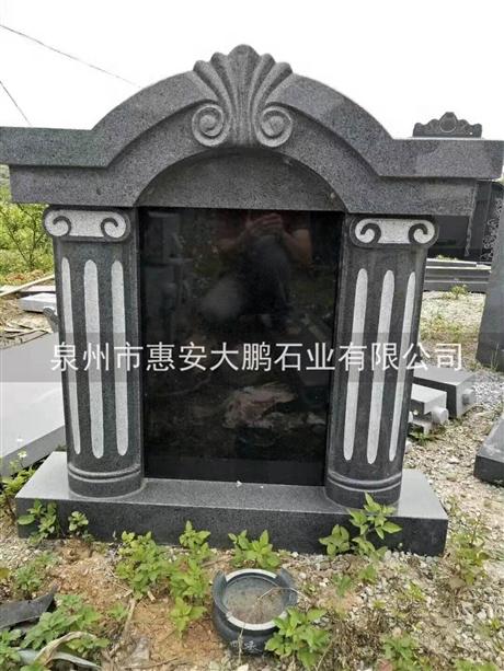 福建墓碑厂中国黑石材墓碑山西黑墓碑生产厂家黑色花岗岩