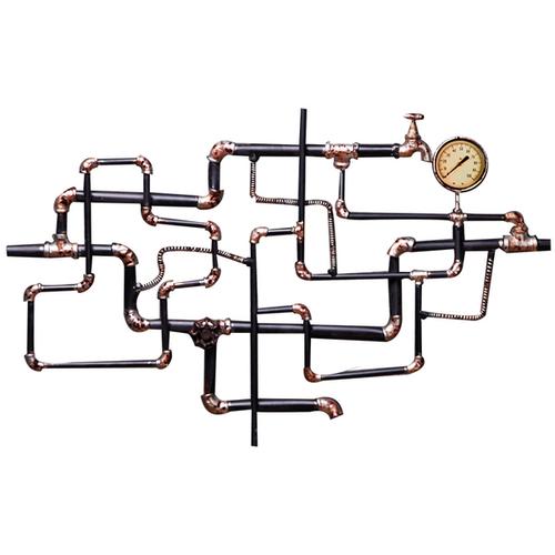 工业风复古水管壁挂个姓酒吧网咖墙面装饰品创意餐厅墙壁挂件 loft