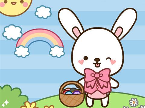 采蘑菇的小兔子与兔妈妈的故事