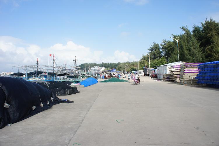 万宁市港北港码头.