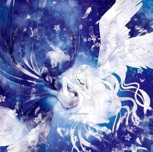 梦幻蓝色系二次元少女头像._动漫_蓝色系_头像_素材
