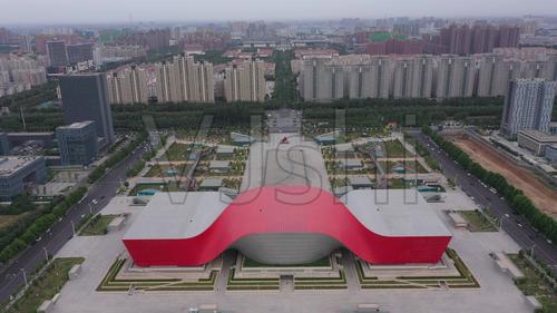 4k-原素材-许昌科技广场航拍2_3840x2160_高清视频素材下载(编号
