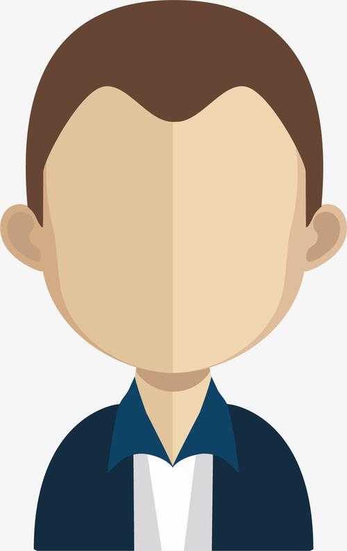 关键词 : 矢量图,男士,平头,卡通,手绘,圆脸,棕色,耳朵