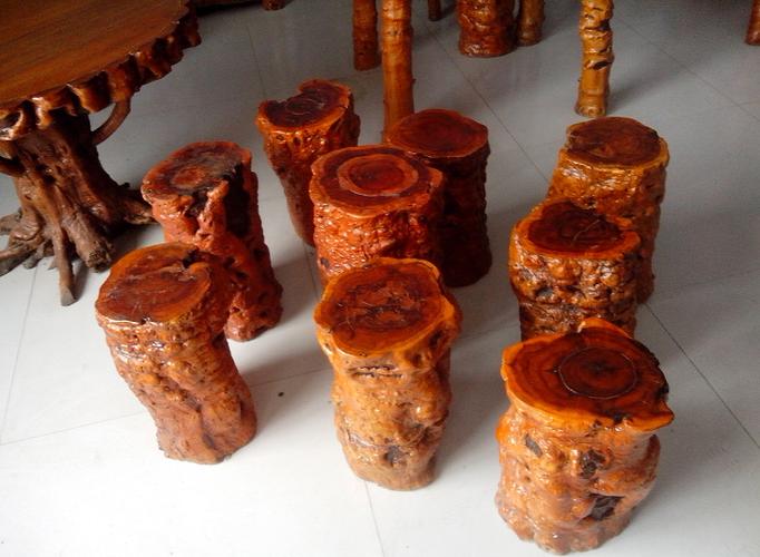 加工生产山东原形态枣木家具 枣木工艺品 枣木墩茶凳枣木花架等