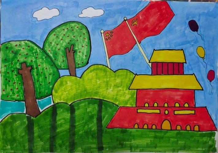 百年百画颂党恩|海淀区关工委老少共画主题绘画作品展览(第二期)