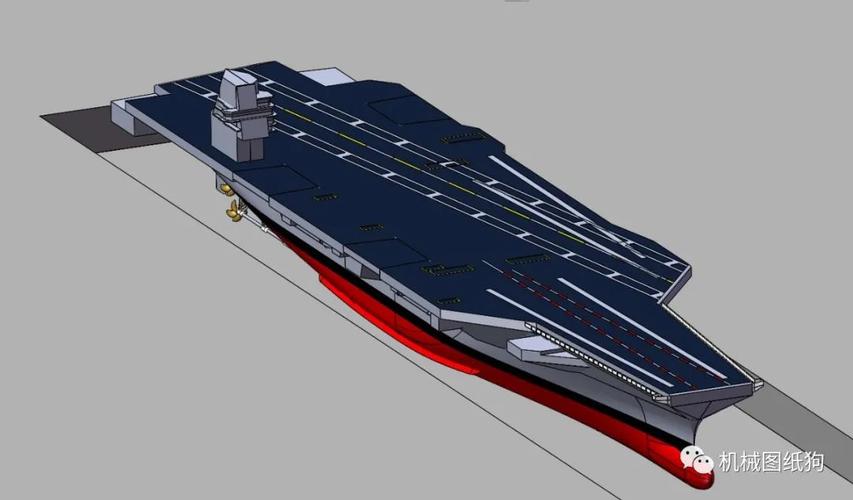 海洋船舶福特号cvn78航母模型3d图纸solidworks设计