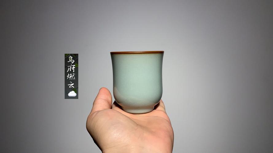 乌府天予窑刘钦莹春归束腰杯汝茶杯不开片品杯茶杯
