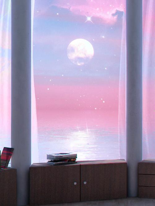 少女心粉色天空背景图壁纸