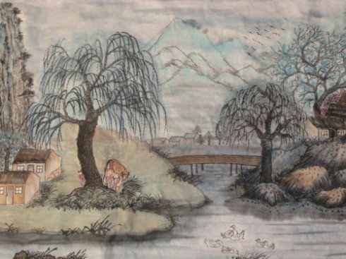 依韵天净沙和"大观园"诗画_春语华章_新浪博客
