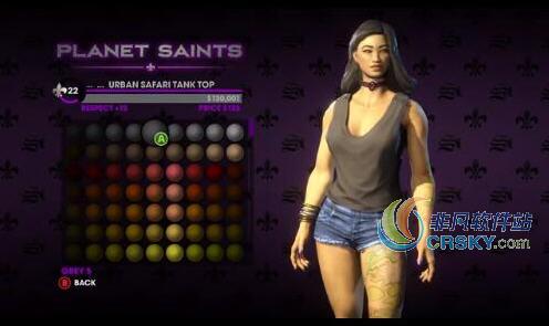 黑道圣徒3复刻版增加568种角色服装颜色mod v1.7 游戏补丁