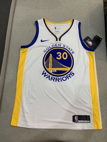 库里勇士队30号白色热压球衣_库里_金州勇士_潮流_好物推荐_服装