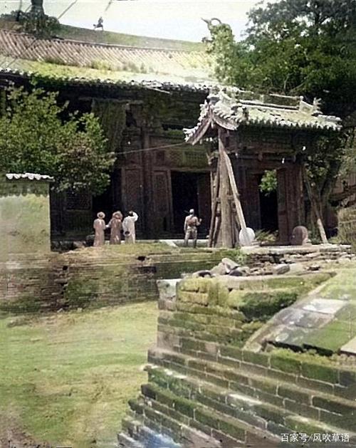1940年10月的朔县(今朔州)崇福寺(俗称大寺庙),始建于唐麟德二年(665