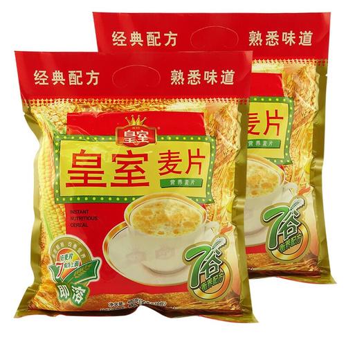 皇室即溶营养麦片480gx2袋装谷物麦片早餐冲饮即食快熟营养学生代餐