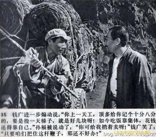 电影《青松岭》连环画上部分剧照欣赏.长春电影制片厂
