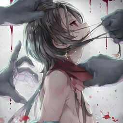 动漫头像女生哭泣孤独