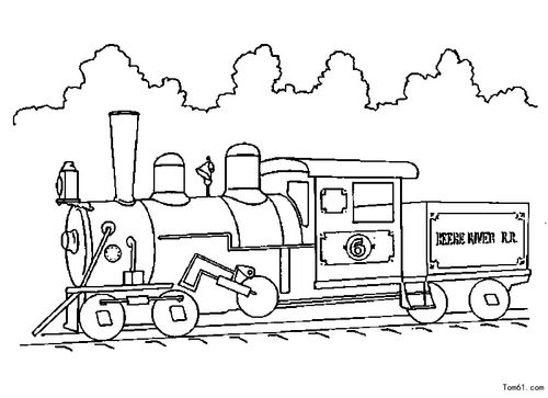 火车涂色