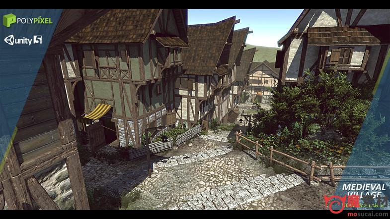 unity 3d中世纪的村庄环境场景资源下载medieval village
