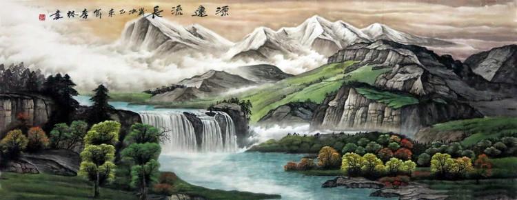 书画文苑著名画家李林国画山水作品欣赏