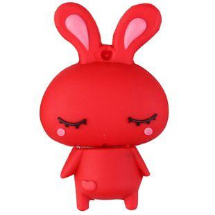 u盘厂家供应卡通乖乖兔u盘 小白兔u盘 卡通优盘 创意礼品usb