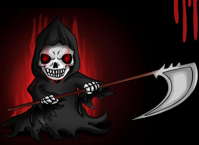 厂家直销来图定制跨境外贸死神镰刀钻石画diy