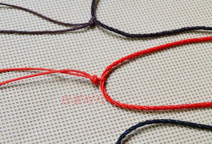 饰品diy配件简单柔软挂绳本命年红绳黄金水晶翡翠素绳批发