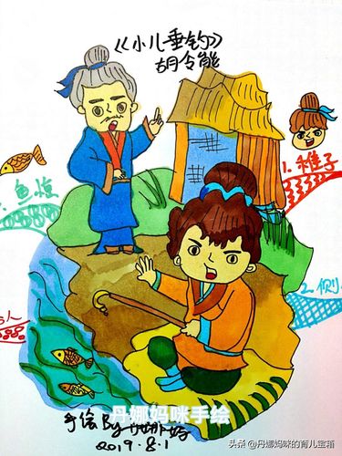 如何让孩子学会胡令能的《小儿垂钓》?1张思维导图学懂古诗歌