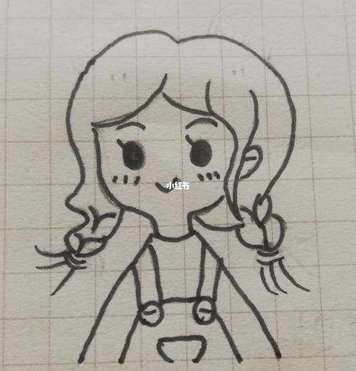 三年级小女孩简笔画
