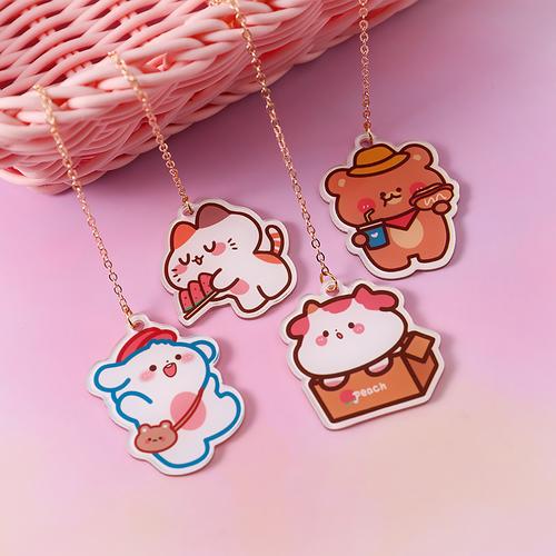 书签金属儿童小学生礼物创意学习女生可爱卡通书签