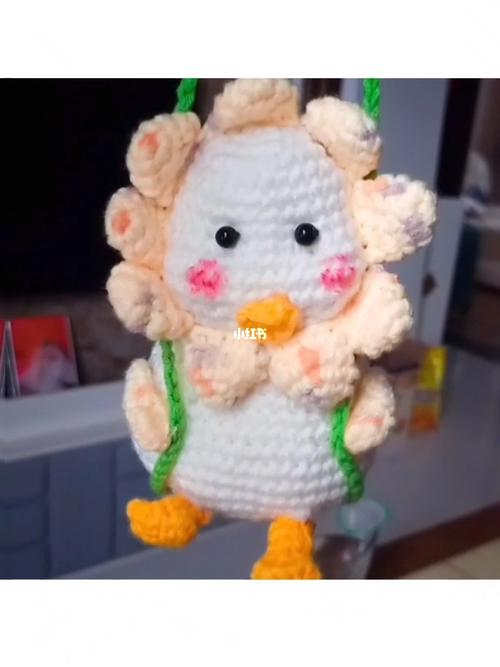 秋千鸭毛线钩织_秋千_钩织_手工制作_钩针编织_手工钩针编织_兴趣爱好