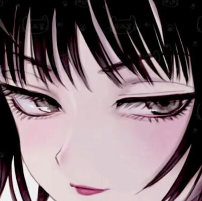 动漫女生腹黑头像